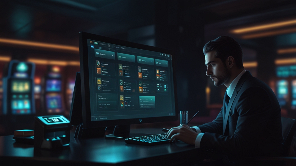 Casino verification screen with documents and payment warning icons